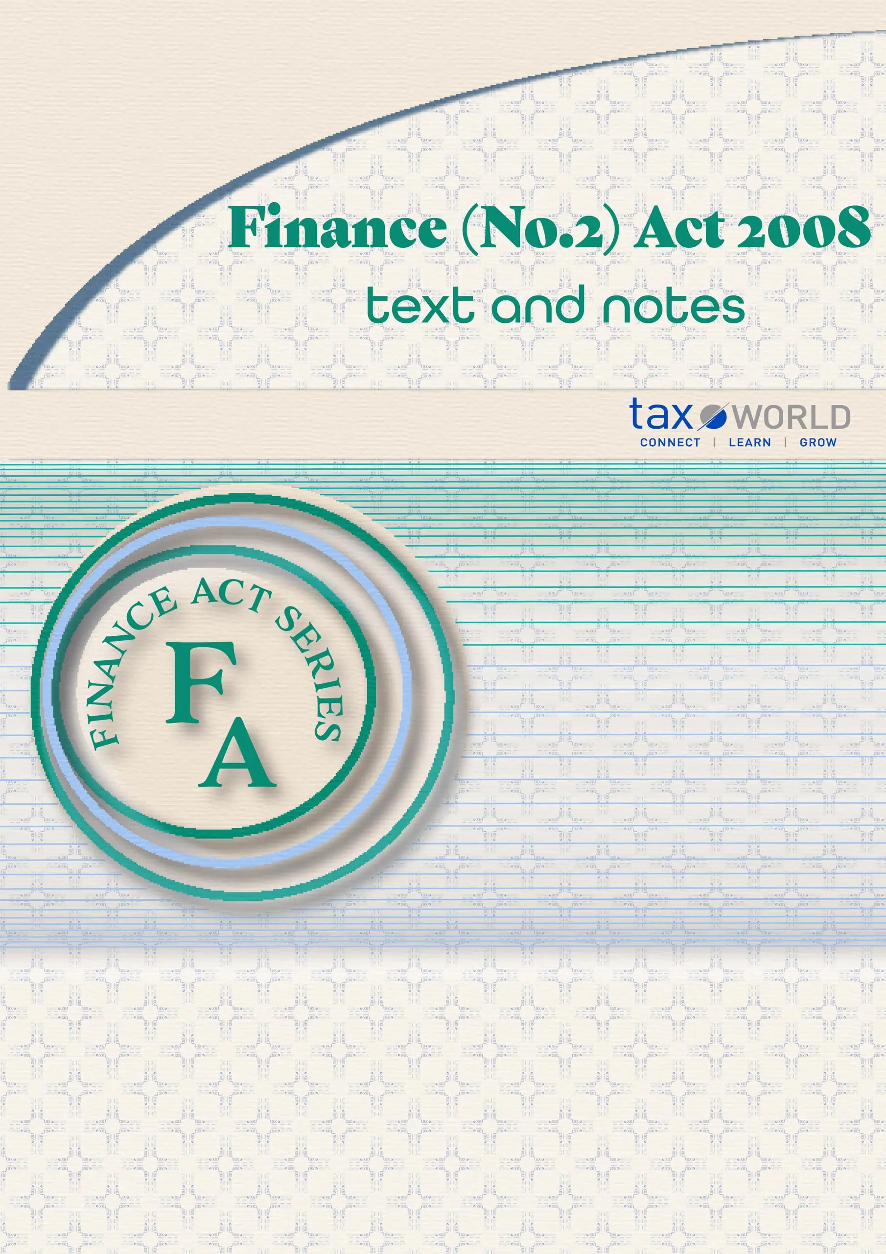Finance Act 2008 (no.2)
