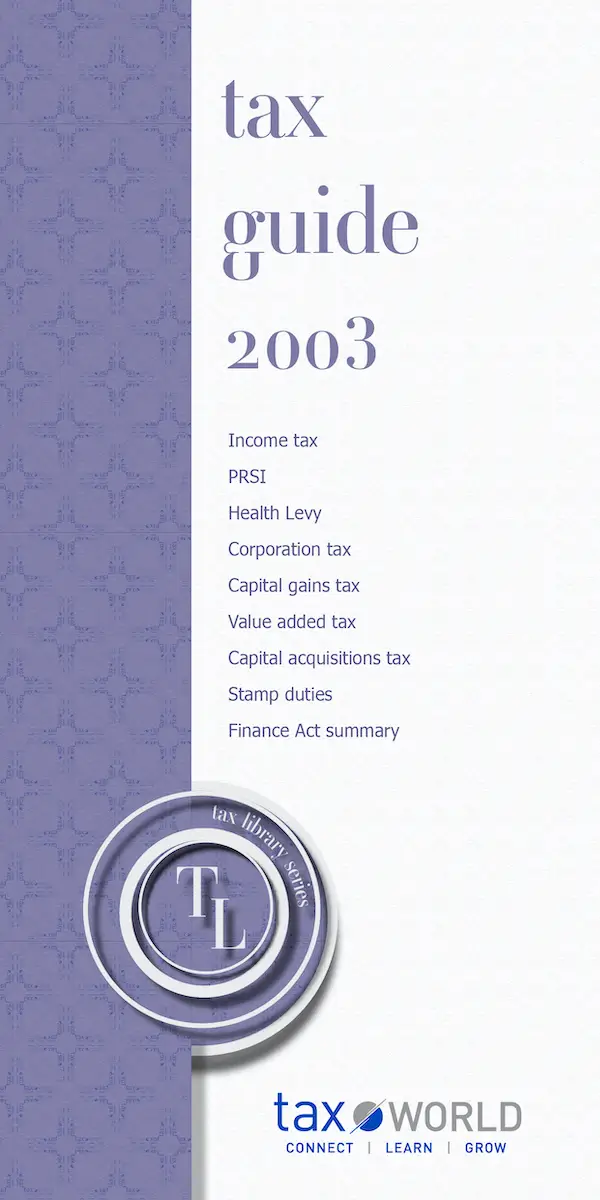 Tax Guide 2003